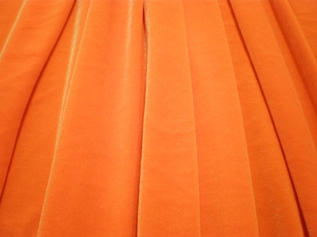 5. Neon Orange Smooth Velvet